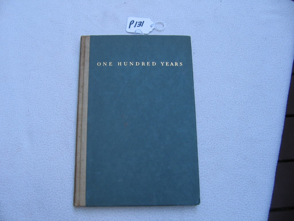 Book. One Hundred Years. by Jerome Gray. Hardbo