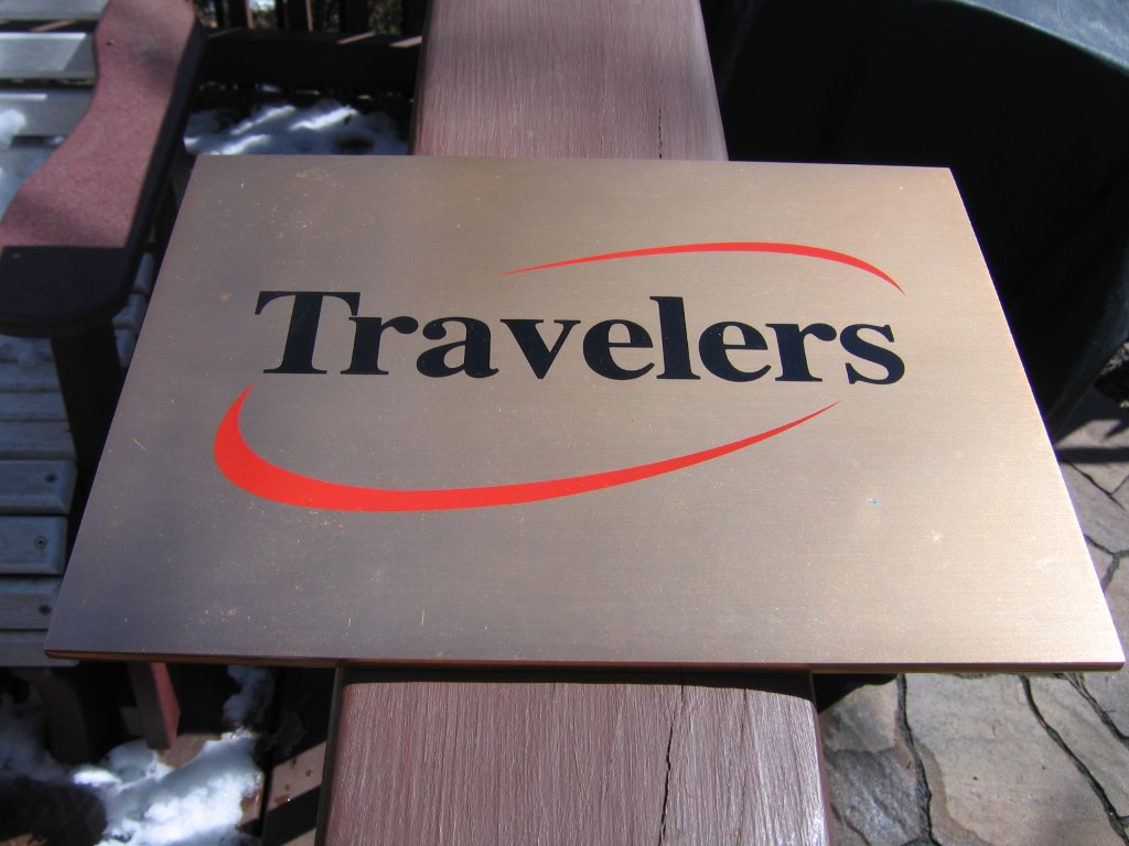 Travelers Insurance Advertising Plaque/Sign. Craf