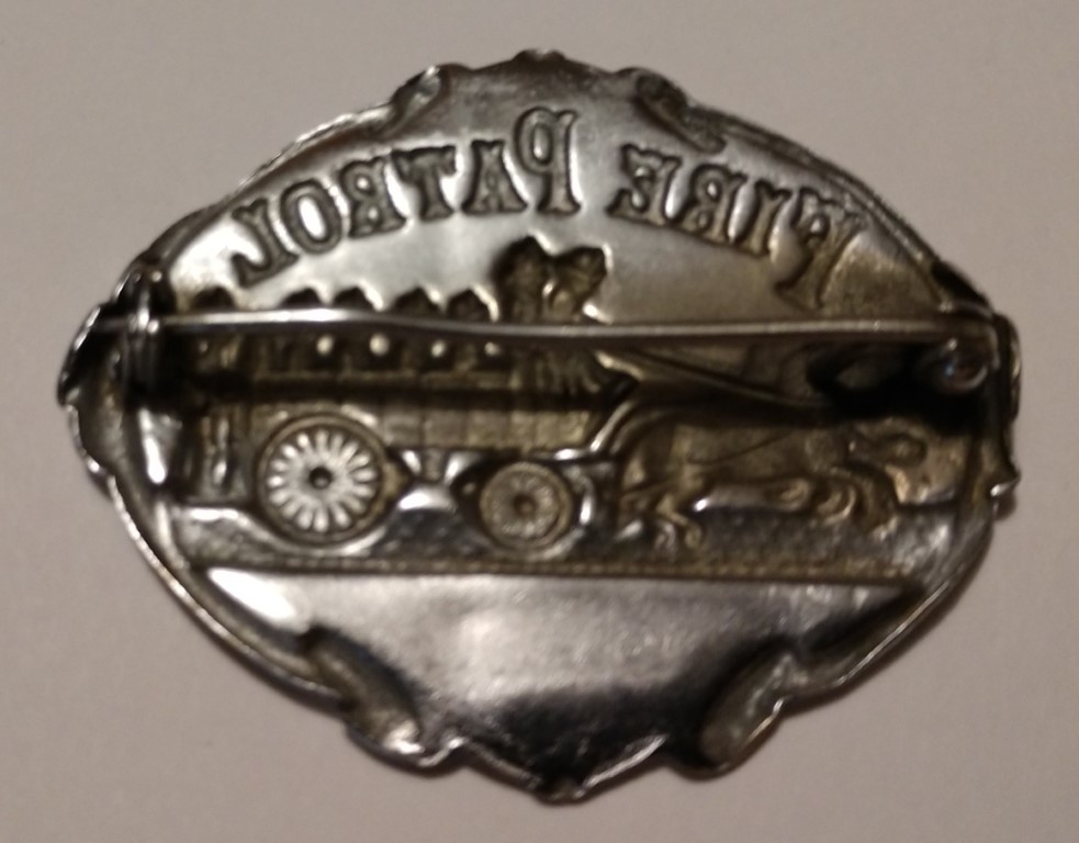 Fire Patrol Badge, # 281, 2.5” wide and 2 1/8” hig