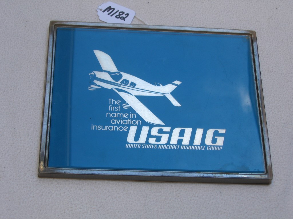 USAIG Agency Plaque. Teal Background with Gold Ai