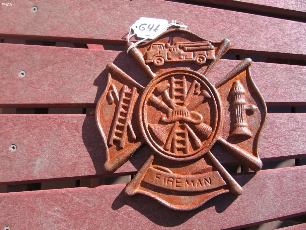 Fireman's Maltese Cross Plaque