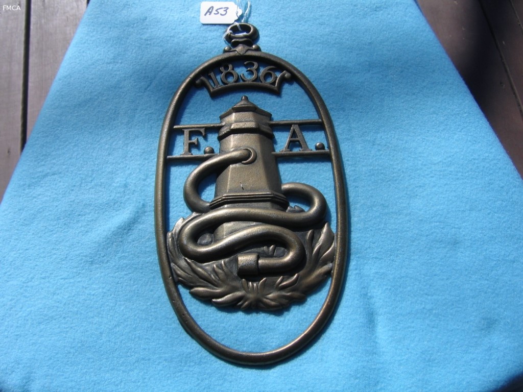 Fire Association Plaque