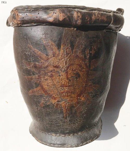#262 Sun Fire Office Leather Bucket