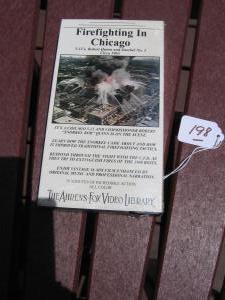 #199 Firefighting in Chicago VCR. Vintage 16 mm film. Circa 1965.