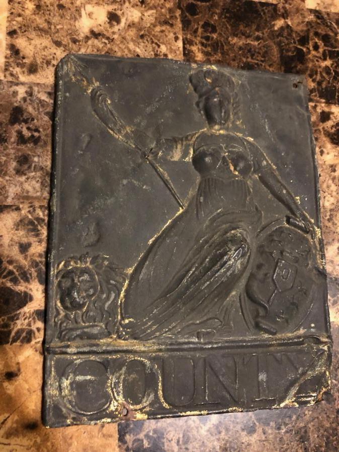 #155 B761 County Fire Mark. 1807.