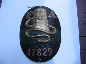 #227 Fire Association of Philadelphia, Philadelphia, Pennsylvania. FM.  Bulau #93. Determined to be Authentic.