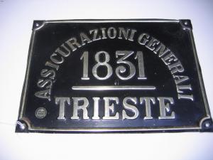 #246 Assicurazioni Generali. 1831. Trieste. Italian Fire Mark. Bulau 1501.