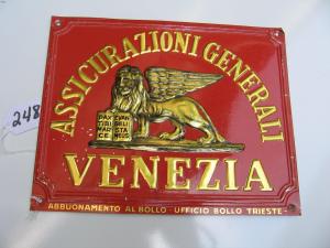 #248 Assicurazioni Generali Venezia. Firemark.  B1502