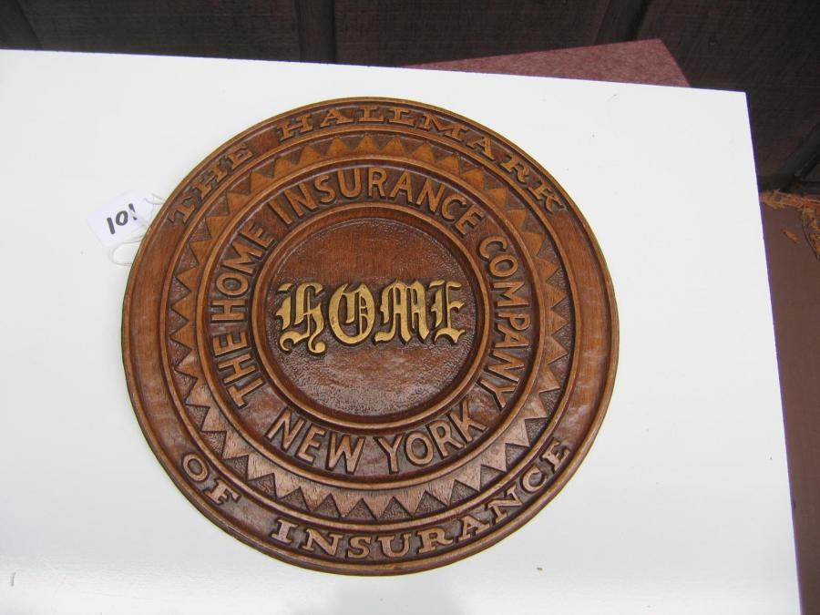 #101 Home Insurance Company Plaque. New York.
