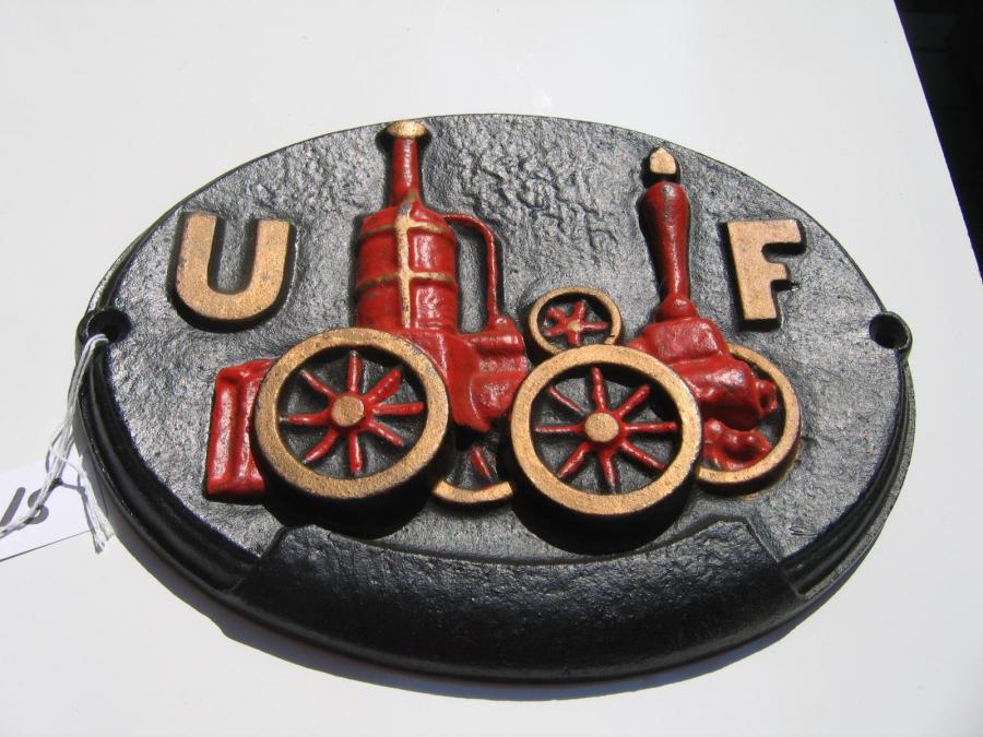 #015 United Firemen’s Insurance Company. REPRODUCTION FIRE MARK.