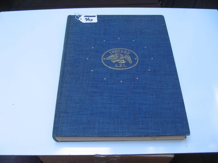 #040 Footprints of Insurance Reference Hardbound Book.  Published 1953