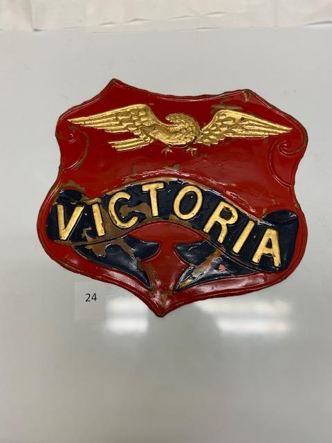 124 Firemark, Foreign Victoria Insurance (Australia), BU1756. Copper.