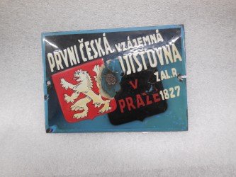 Prvni Ceska, Czechoslovakia, iron, B1196, enamal coated iron