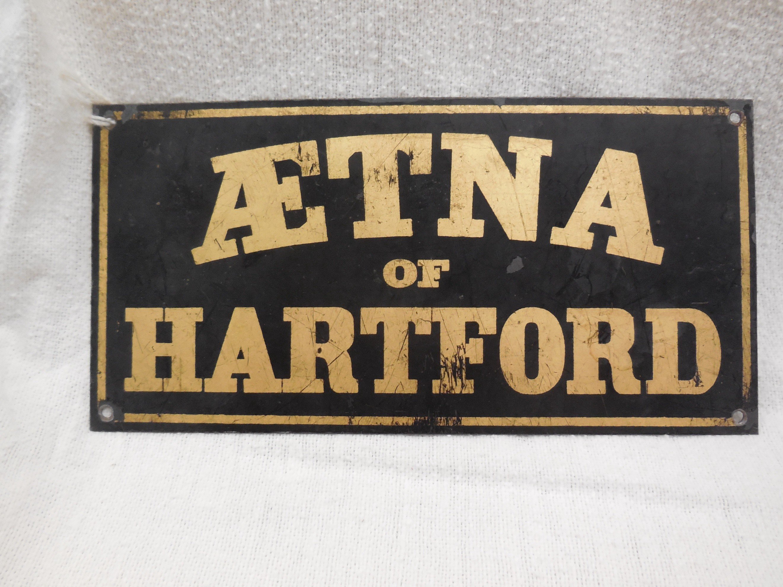 Aetna Insurance Company, Hartford, B103, tin, issued about 1860