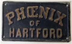 Phoenix Insurance Company, Hartford, CT, B257, tin, issued about 1860