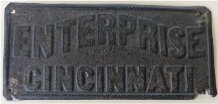 Enterprise Fire & Marine, Cincinnati, OH B378, tin, issued about 1865, very rare