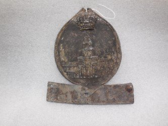 Royal Exchange Assurance, lead, B624/W10J, issued 1801, Policy #186313