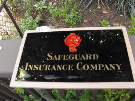 Safeguard Insurance Company Plaque. Composite Boa