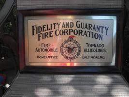 Fidelity and Guaranty Fire Corporation. Metal Sig