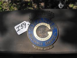 Auto Tag. Grange Insurance Service. 4 1/2x3 1/4