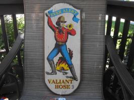 Valiant Hose No. 2 Sign. Ever Alert. Wood. 23 1