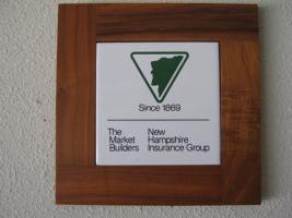 New Hampshire Insurance Group Plaque - Encased in