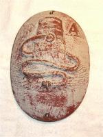 Fire Association mark- 7 5/8" x 11" with drain kn