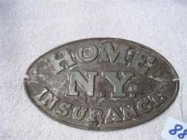 Home Insurance Company. New York, New York. Tin.