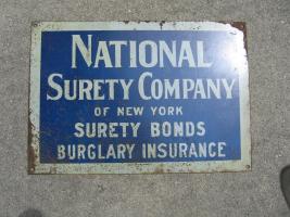 National Surety Company of New York. Sign. Suret