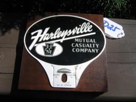 Harleysville Mutual Casualty Auto Tag. Mounted on