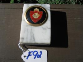 Royal Globe Insurance Paperweight. 1 7/8x2 7/8.