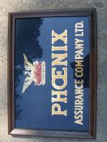 Phoenix Assurance Company, Ltd. Reverse Glass Sign