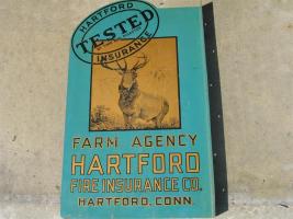 Hartford Insurance Company. Sign. Double-sided.