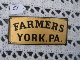 Farmers Fire Insurance Company. York, Pennsylvani
