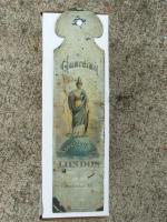Guardian Ledger Marker. Painted Metal. Approximat