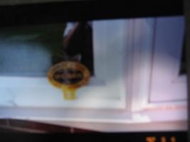 Farmers Mutual Auto Tag. Tin. 4 1/2x3.