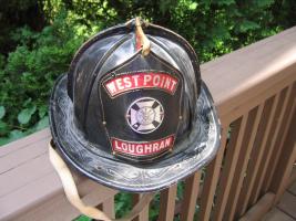 Fire Helmet. Westpoint Loughran. Manufactured by