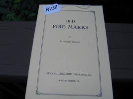 Pamphlet. Old Fire Marks by W. Emmert Swigart.