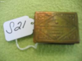 Reverse Side of Match Box Holder with Greek Letter