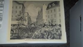 Old Fireman Print Showing "The Lafayette 'Philadel