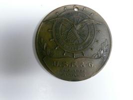 U.S.F.G. Paperweight. 3 1/2 inch diameter. Bronz