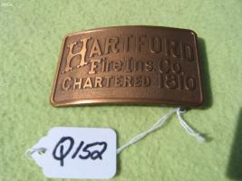 Hartford Fire Insurance Co. Chartered 1810. Belt