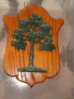 Green Tree - modern issue. On original board.