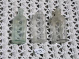 Three Acid Glass Bottles. Two have "Acid Line" et