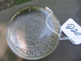 Northwest Fire & Marine Insurance Co. Paperweight.