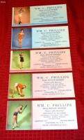 Blotters. Set of 5. WM C. Phillips. Real Estate Br