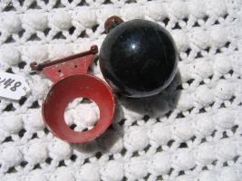 Grenade. Fire Stopper. Small Blue Glass, Full, w