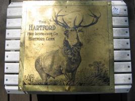 Hartford First Insurance Company Sign. Brass. Sel