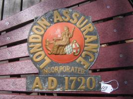 London Assurance. London. Heavy Tin. 11 5/8 x 1