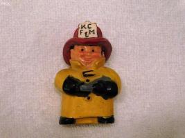 Kansas City Fire & Marine Figurine. Made of Bakeli